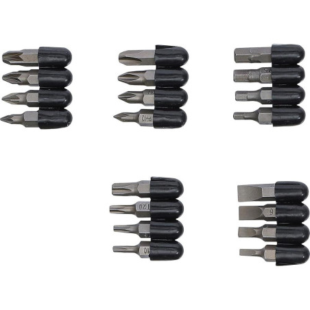 Jeu d Embouts 6,3 mm (1/4) - 20 pcs - Acier Résistant - Polyvalence et Précision, Pro - D-Work