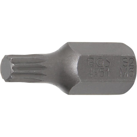 Embout M6 30 mm - Denture Multiple Intérieure XZN - Précision et Durabilité - BGS