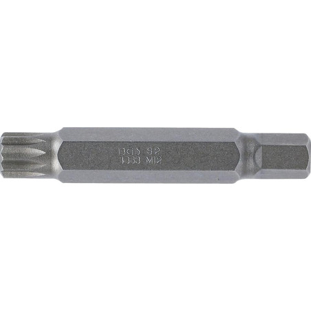 Embout 75 mm 10 mm (3/8) - Denture Multiple Intérieure XZN M12 - Précision et Durabilité, Acier - D-Work