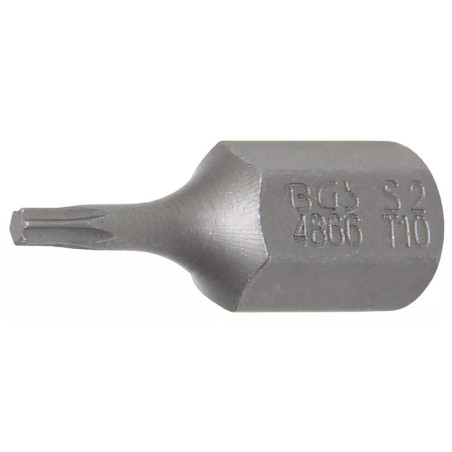 Embout T10 Torx 30 mm x 10 mm (3/8) - Précision et Durabilité, Acier, Pro - D-Work
