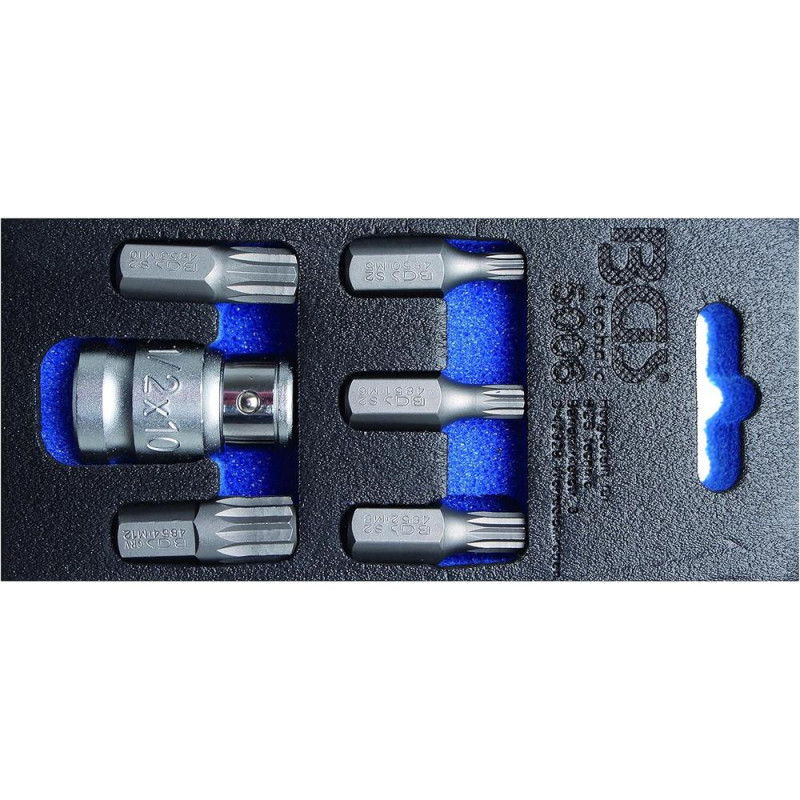 Jeu d Embouts 10 mm (3/8) - Denture Multiple Intérieure XZN - 6 pcs - Précision et Robustesse - D-Work Jeu d Embouts 10 mm (3/8) - Denture Multiple Intérieure XZN - 6 pcs - Précision et Robustesse - D-Work