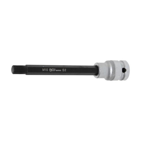Douille à Embouts 140 mm - 12,5 mm (1/2), Denture Multiple Intérieure XZN M10 - Précision et Robustesse - D-Work