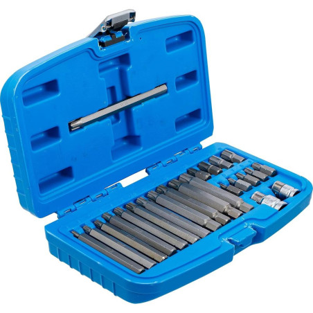 Jeu d Embouts 22 pcs 10 mm (3/8) - Profil Cannelé pour Ribe - Polyvalence et Précision, Acier - D-Work