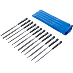 Jeu de Limes Queue de Rat 12 Pièces - Acier, Précision et Polyvalence - - BGS