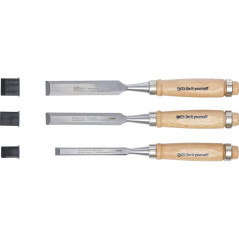Jeu de Ciseaux 3 pcs 10/16/20 mm - Acier, Précision et Confort d Utilisation - D-Work