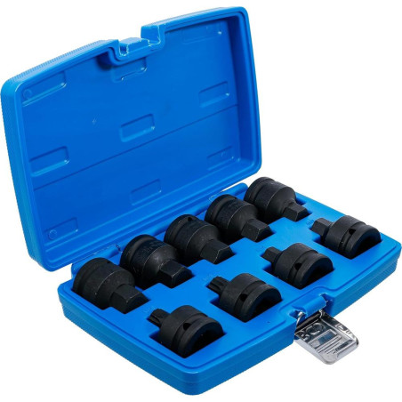 Jeu de Douilles et Embouts Choc 20 mm (3/4 ) - 9 Pièces, Denture Multiple Intérieure XZN - Transmission Six Pans Intérieur - BGS