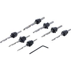 Jeu de Forets Coniques 8 pcs - Pro - Acier, Précision et Polyvalence - D-Work