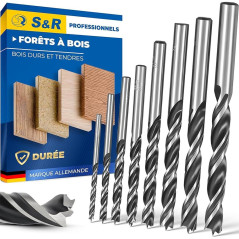 Jeu de Forets Coniques 8 pcs - Acier, Précision et Polyvalence - - BGS