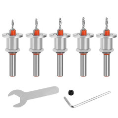 Jeu de Forets Coniques 8 pcs - Pro - Acier, Précision et Polyvalence - D-Work