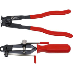 Jeu de Pinces pour Colliers de Soufflets - 2 Pièces - Acier, Précision et Robustesse - BGS