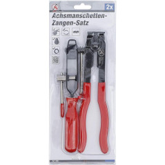 Jeu de Pinces pour Colliers de Soufflets - 2 pcs - Acier, Précision et Robustesse - D-Work