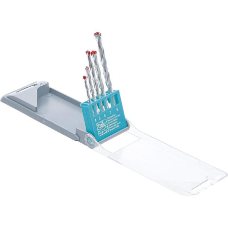 Jeu de Mèches pour Pierre 4-8 mm - 5 Pièces - Acier Durable - Perçage Précis et Efficace - BGS
