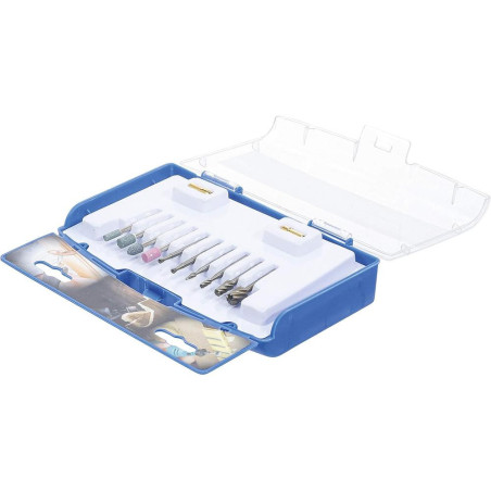 Jeu d Accessoires pour Mini-Outil de Précision 12 Pièces - - Polyvalence et Précision - BGS