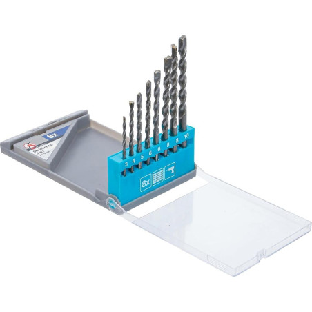 Jeu de Mèches pour Pierre 3-10 mm - 8 pcs - Acier Haute Performance - Perçage Précis et Durable - D-Work