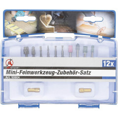 Jeu d Accessoires pour Mini-Outil de Précision 12 Pièces - - Polyvalence et Précision - BGS