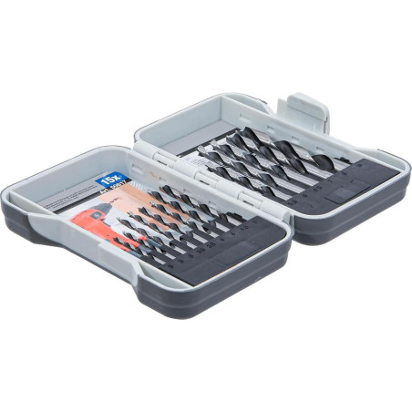 Jeu de Forets à Bois 3-10 mm - 15 pcs - Acier Durable - Perçage Précis et Efficace, Pro - D-Work