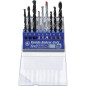 Ensemble de 9 Mèches Combinées 5-8 mm - Acier, Usage Polyvalent, Pro - D-Work Ensemble de 9 Mèches Combinées 5-8 mm - Acier, Usage Polyvalent, Pro - D-Work