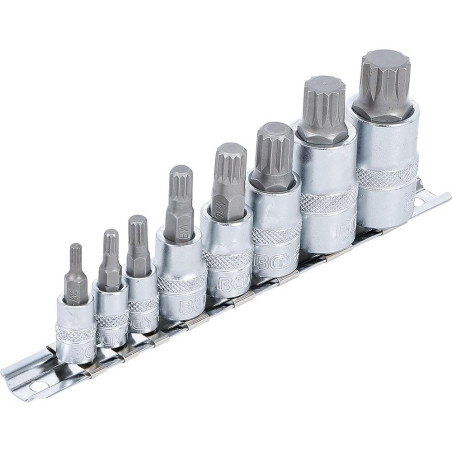 Jeu de Douilles et Embouts Denture Multiple Intérieure XZN M4-M16 - 8 Pièces - Précision et Polyvalence - BGS