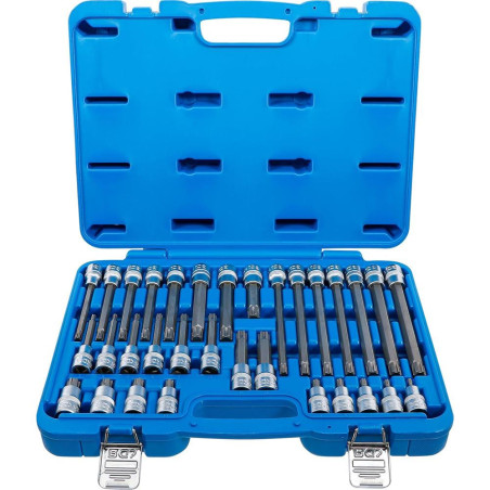 Jeu de Douilles et Embouts 1/2 32 pcs - Profil Cannelé pour Ribe - Polyvalence et Précision, Acier - D-Work