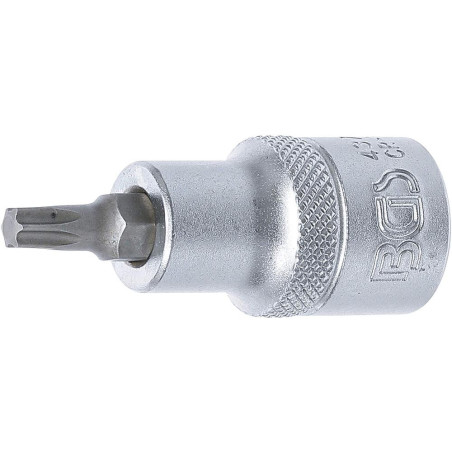 Douille à Embouts 12,5 mm (1/2) Profil T Torx T30 Précision et Robustesse, Acier - D-Work