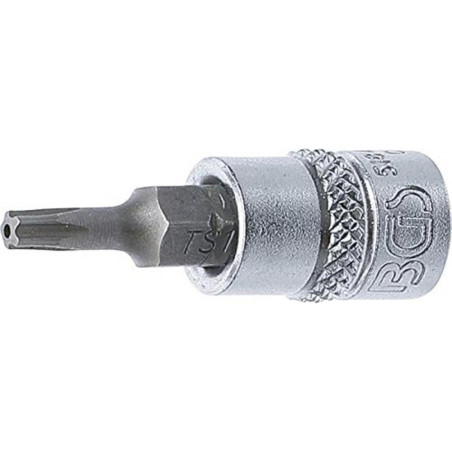 Douille à Embouts 6,3 mm (1/4 ) Profil TS Torx Plus - Perçage TS15 - Précision et Fiabilité - BGS