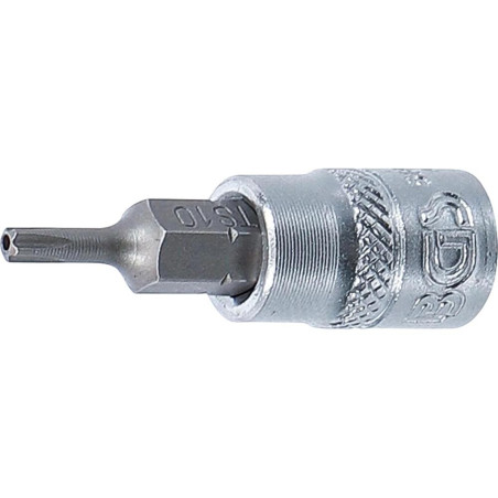 Douille à Embouts 6,3 mm (1/4 ) Profil TS Torx Plus - Perçage TS10 - Précision et Fiabilité - BGS