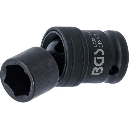 Douille à Rotule Choc 12,5 mm (1/2 ) - 16 mm - Précision et Robustesse - BGS