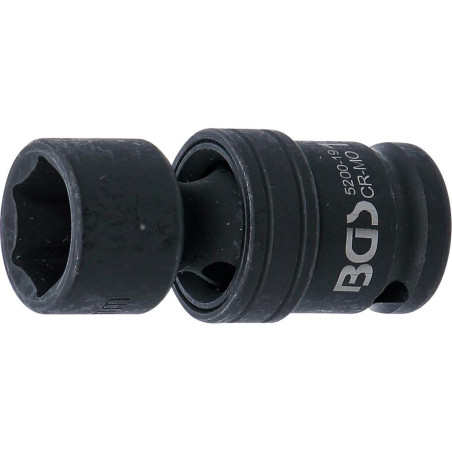 Douille à Rotule Choc 12,5 mm (1/2) 19 mm - Acier Résistant - Usage Professionnel, Zones Difficiles - D-Work
