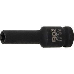 Douille à Choc Longue Profil E E11 - 12,5 mm (1/2 ) - Acier Résistant - Usage Professionnel - BGS