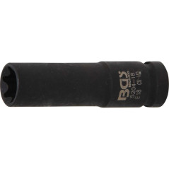 Douille à Choc Longue Profil E E11 - 12,5 mm (1/2 ) - Acier Résistant - Usage Professionnel - BGS