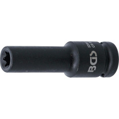 Douille à Choc Longue Profil E 12,5 mm (1/2 ) E12 - Acier Résistant - Usage Professionnel et Durable - BGS