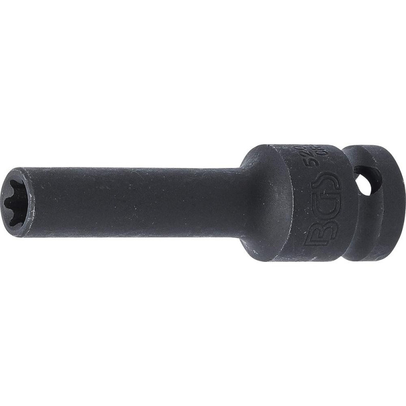 Douille à Choc Longue Profil E 12,5 mm (1/2) E10 Résistante et Précise, Acier, Zones Difficiles - D-Work Douille à Choc Longue Profil E 12,5 mm (1/2) E10 Résistante et Précise, Acier, Zones Difficiles - D-Work