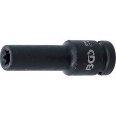 Douille à Choc Longue Profil E 12,5 mm (1/2 ) E12 - Acier Résistant - Usage Professionnel et Durable - BGS