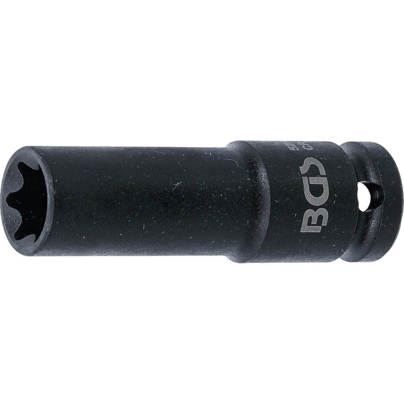 Douille à Choc Longue Profil E 12,5 mm (1/2) E18 - Résistante et Précise, Acier, Zones Difficiles - D-Work Douille à Choc Longue Profil E 12,5 mm (1/2) E18 - Résistante et Précise, Acier, Zones Difficiles - D-Work