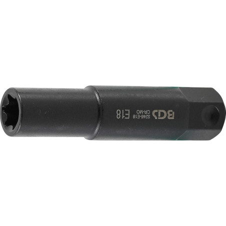Douille de Clé à Douilles Extra Longue 22 mm - Profil E18 - - Précision et Accessibilité - BGS