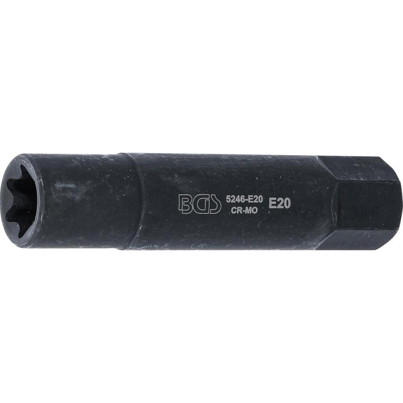 Douille de Clé à Douilles Extra Longue 22 mm - Profil E20 - Précision et Accessibilité Optimale - BGS