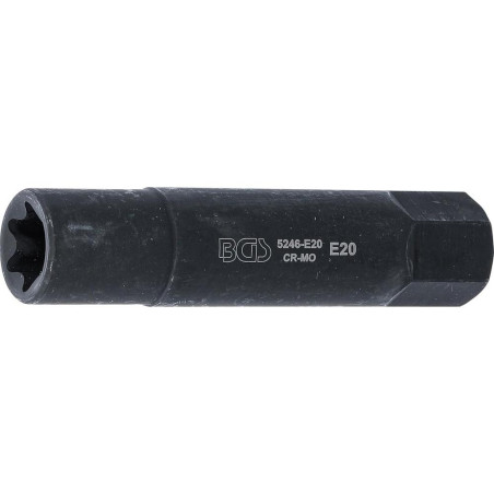 Douille de Clé à Douilles Extra Longue 22 mm - Profil E20 - Précision et Accessibilité Optimale - BGS