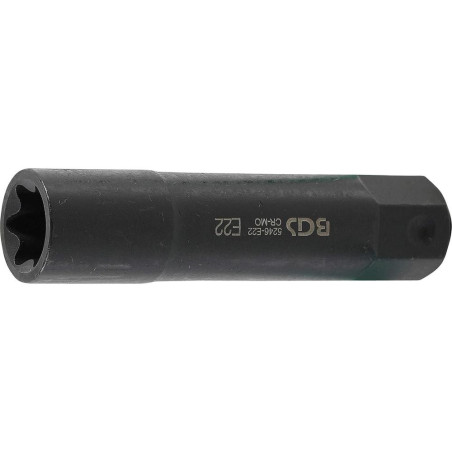 Douille de Clé à Douilles Extra Longue E22 - Profil E, 22 mm - Précision et Accessibilité Optimale - BGS