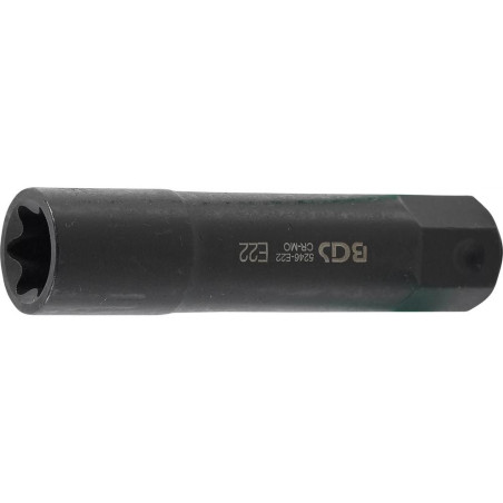 Douille de Clé à Douilles Extra Longue E22 - Profil E, 22 mm - Précision et Accessibilité Optimale - D-Work