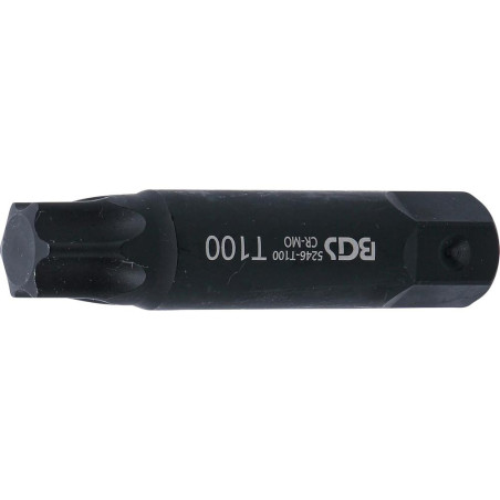 Embout T100 Torx 100 mm x 22 mm - Profil T - Précision et Durabilité, Acier - D-Work