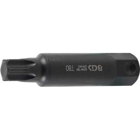Embout T80 Torx 100 mm - Profil T, 22 mm - Précision et Durabilité - - BGS