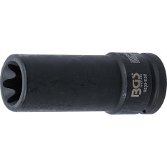Douille à Choc Longue Profil E 20 mm (3/4) E32 - Puissance et Durabilité, Acier - D-Work