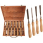 Jeu de Ciseaux à Bois 12 pcs - Acier Durable - Précision et Confort d Utilisation, Pro - D-Work