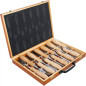 Jeu de Ciseaux à Bois 12 pcs - Acier Durable - Précision et Confort d Utilisation, Pro - D-Work