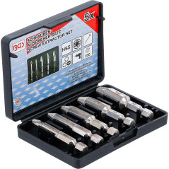 Jeu d Extracteurs de Vis 5 pcs - Acier Résistant - Dévissage Facile et Rapide, Pro - D-Work