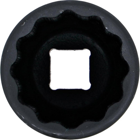 Douille à Choc Longue 12,5 mm (1/2) - 32 mm, Douze Pans - Robuste et Précise, Acier, Zones Difficiles - D-Work