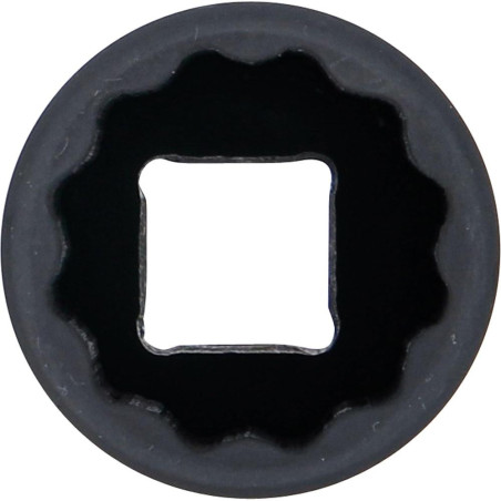 Douille à Choc Longue 12,5 mm (1/2) - 24 mm, Douze Pans, Robuste et Précise, Acier, Zones Difficiles - D-Work
