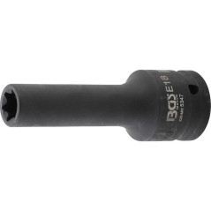 Douille à Choc Longue Profil E 20 mm (3/4) - E18 - Puissance et Durabilité, Acier - D-Work