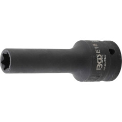 Douille à Choc Longue Profil E 20 mm (3/4) - E18 - Puissance et Durabilité, Acier - D-Work