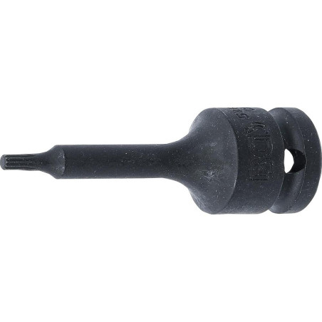 Douille à Embouts à Choc 75 mm - 12,5 mm (1/2), Denture Multiple Intérieure XZN M4 - Précision et Robustesse - D-Work